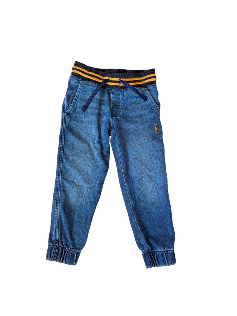 Ralph Lauren Boys Dark Blue Stretch Denim Jogger Size 4T - Picture 4 of 7